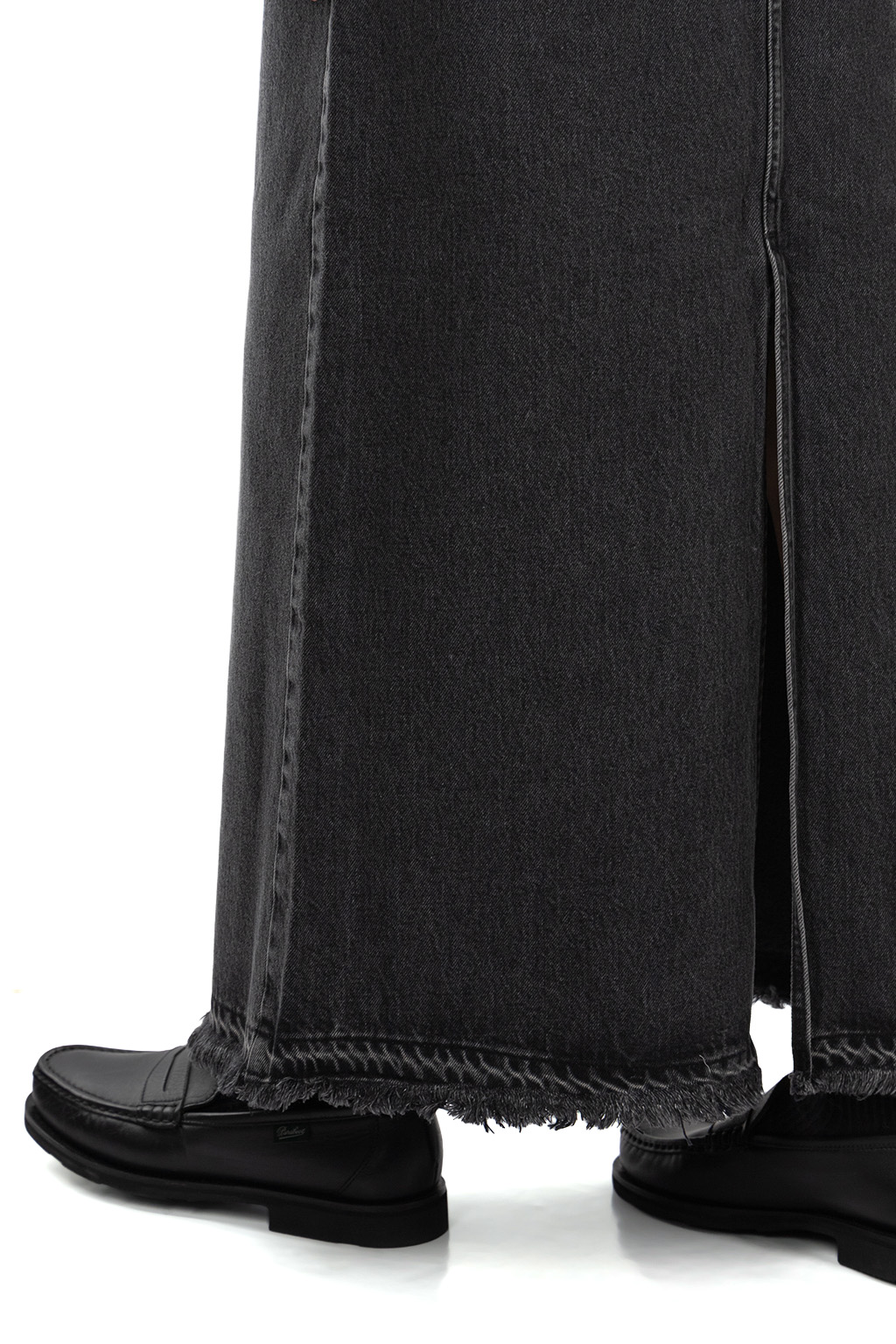 YLEVE - 13.5oz Denim Skirt - Charcoal