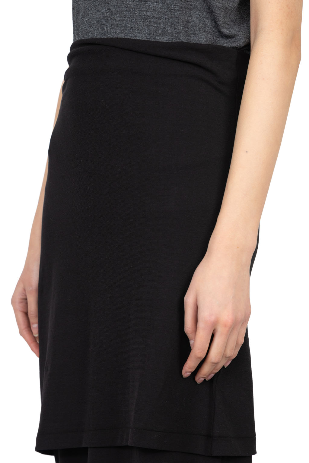 YLEVE - 80/2 High-Twisted Gauze Bare Jersey One Piece - Black