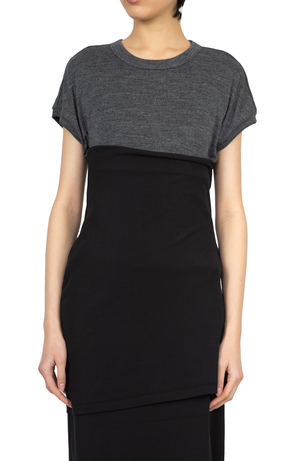 YLEVE - 80/2 High-Twisted Gauze Bare Jersey One Piece - Black