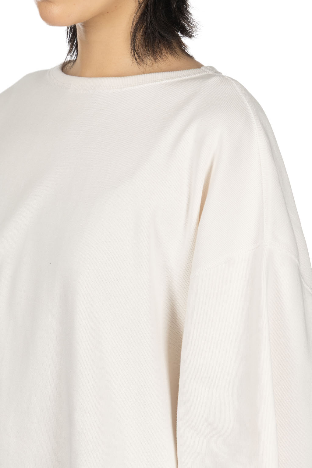 YLEVE - Cotton Rib Pullover Big - Sax