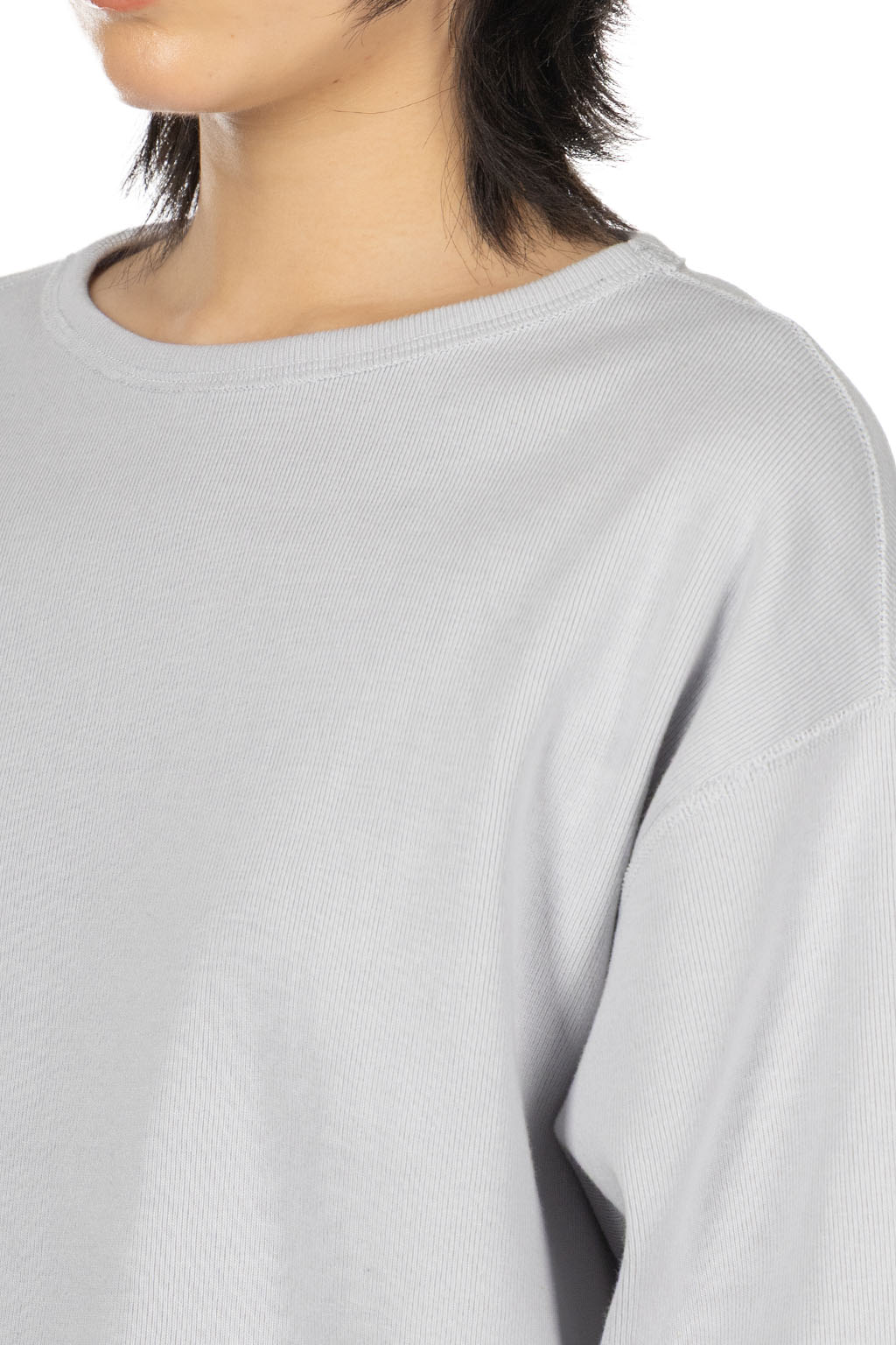 YLEVE - Cotton Rib Pullover - Sax