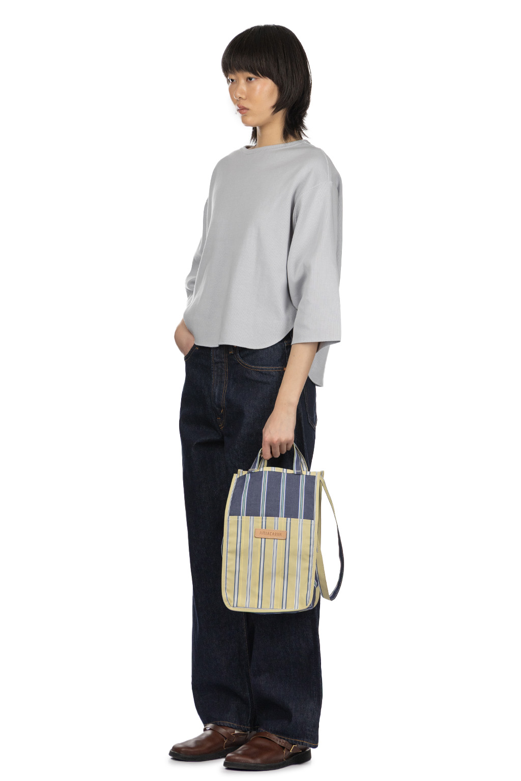 YLEVE - Cotton Rib Pullover - Sax