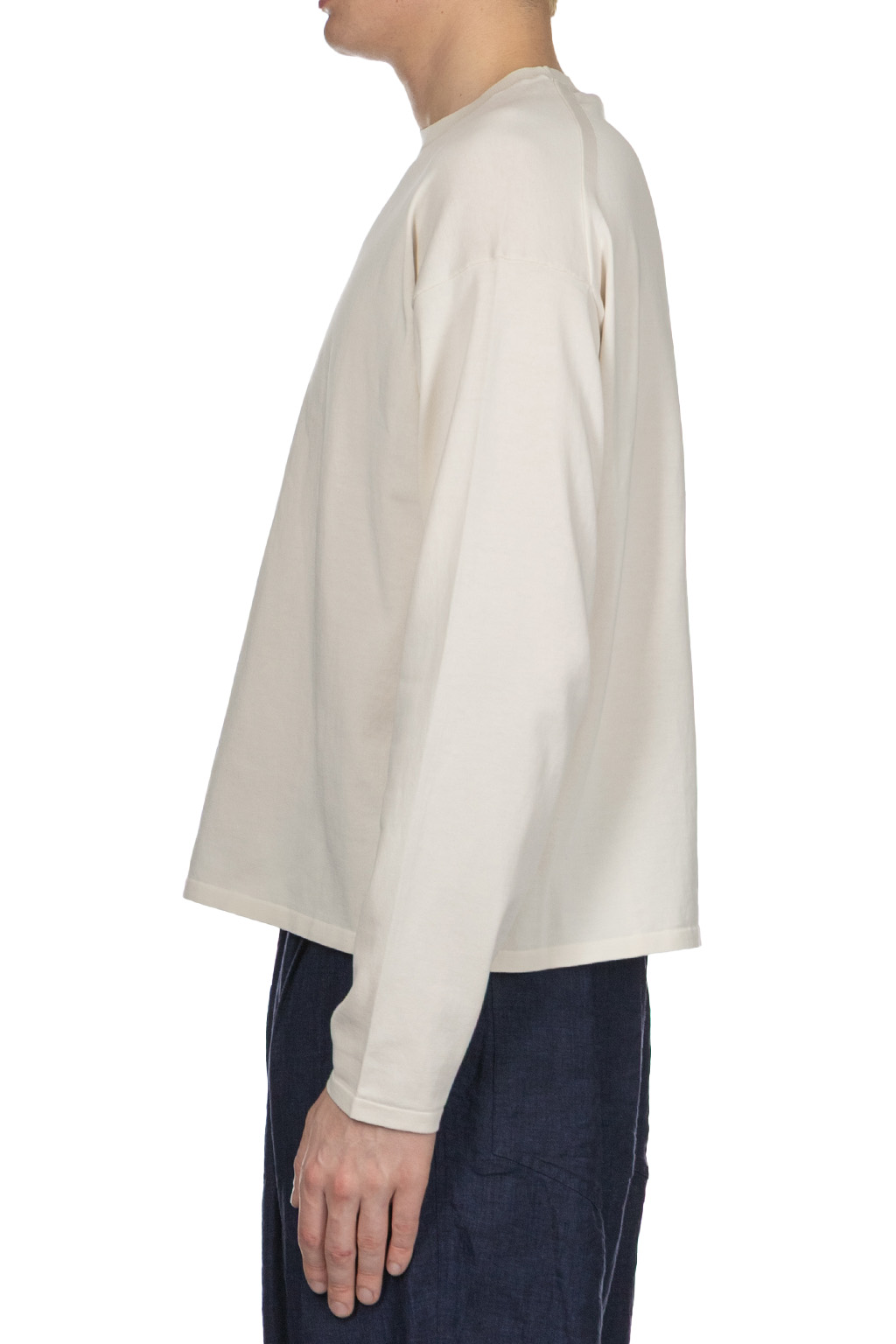 YLEVE - Gas Singeing Cotton Knit Pullover - Ivory