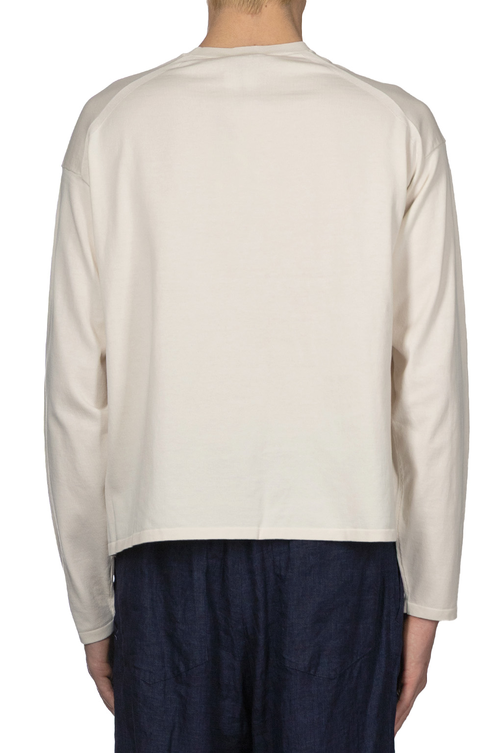 YLEVE - Gas Singeing Cotton Knit Pullover - Ivory