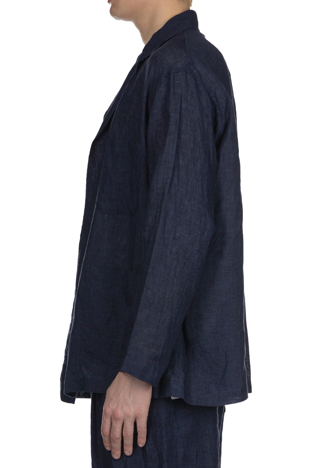 YLEVE - Linen Poplin Jacket - Navy