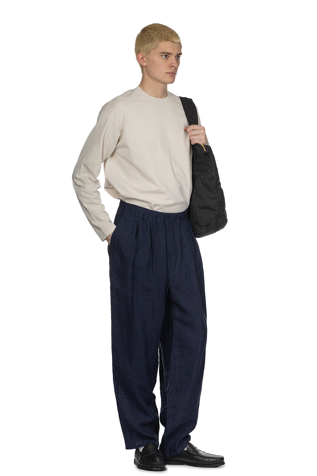 YLEVE - Linen Poplin Twill - Navy