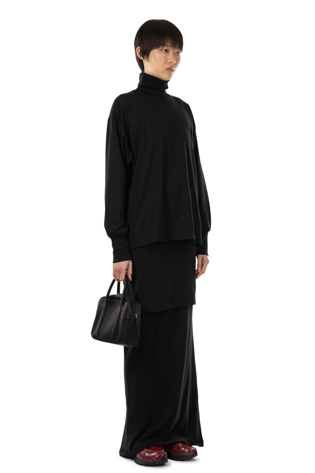 YLEVE - Suvin Cotton Turtle Neck - Black