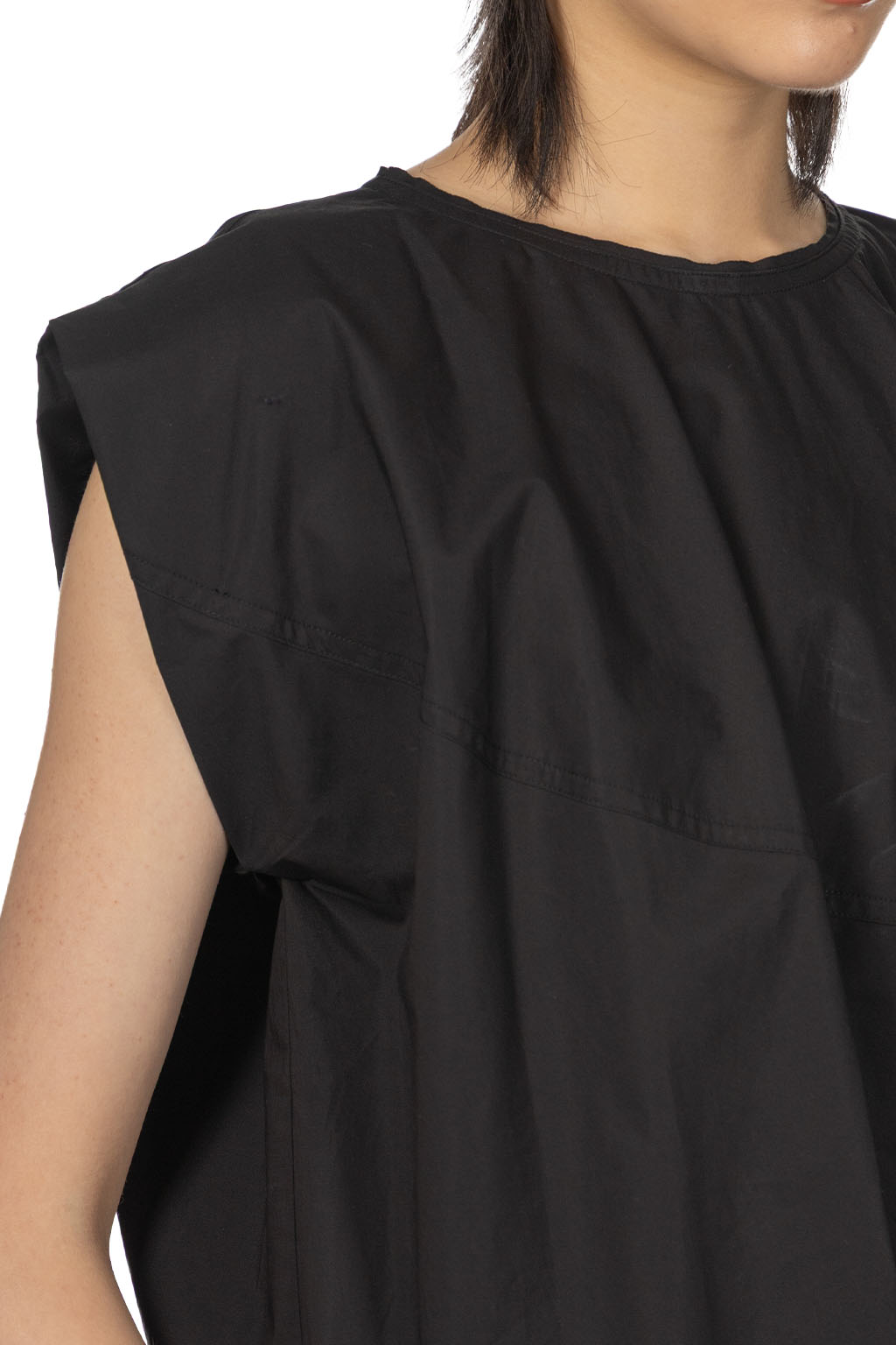 YLEVE - Suvin Cotton Typewriter Pullover Blouse- Black