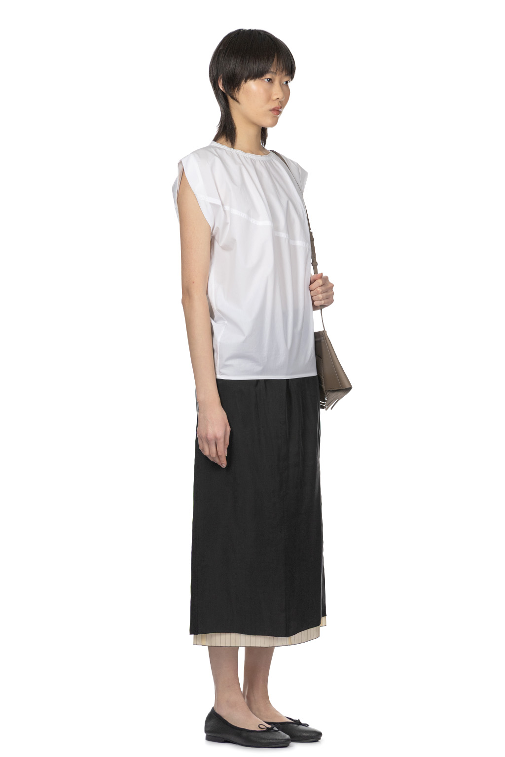 YLEVE - Suvin Cotton Typewriter Pullover Blouse- White