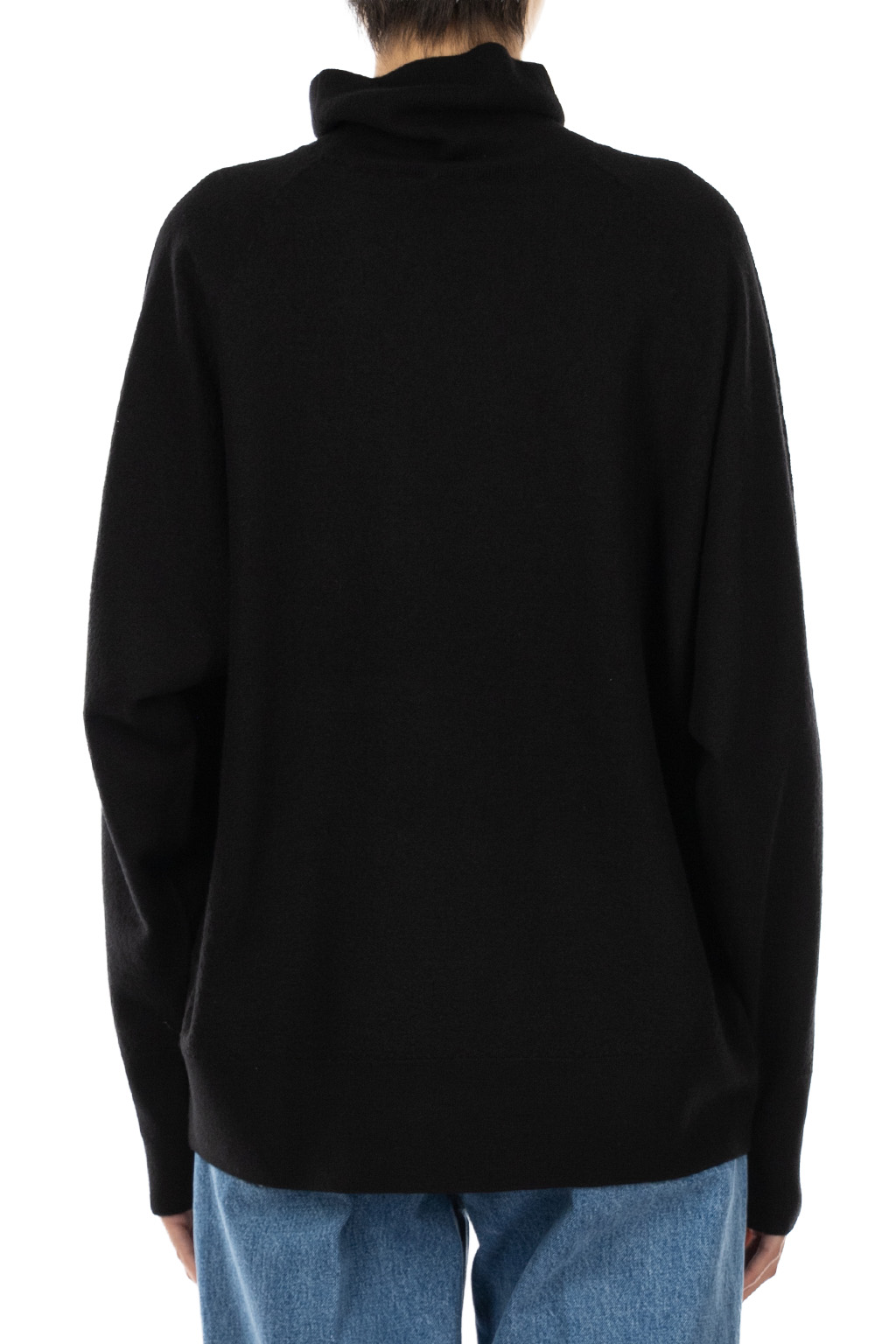 YLEVE - Ultrafine Merino Wool Milled Knit Pullover - Black