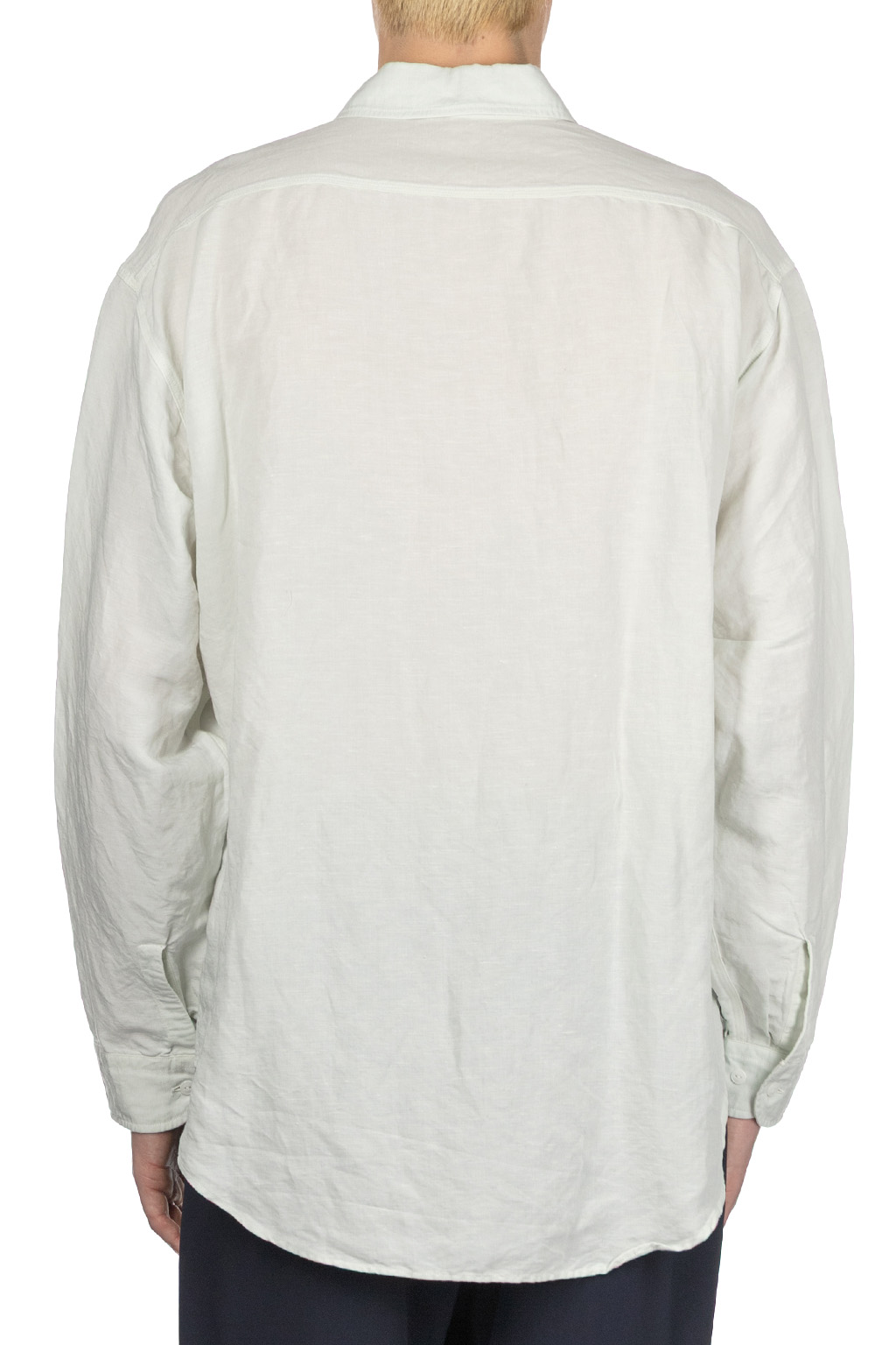 YLEVE - Viscose Linen Shirt - Sax
