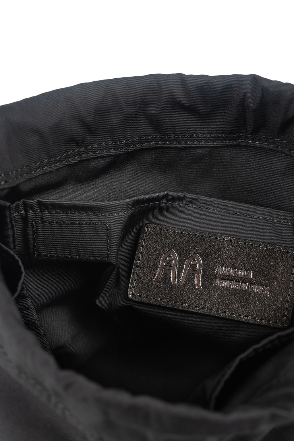 amiacalva Gabardine Drawstring Bag - Black