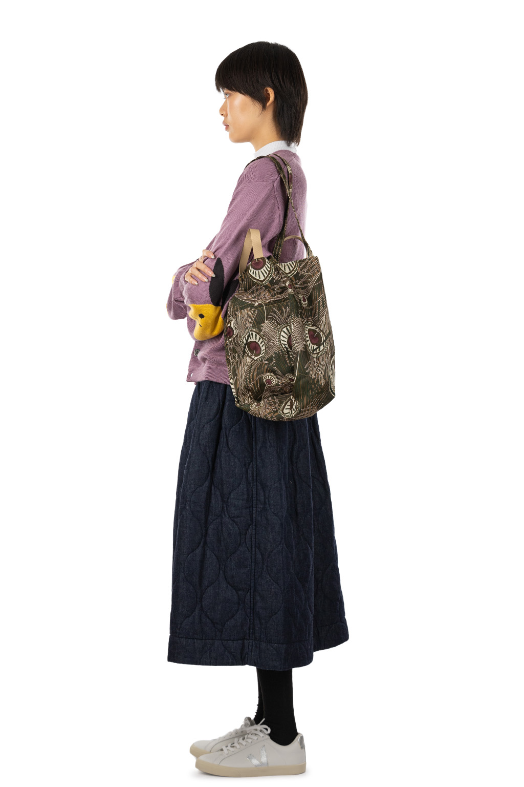 Amiacalva - Liberty Peacock Zippy Tote M - Jungle Green