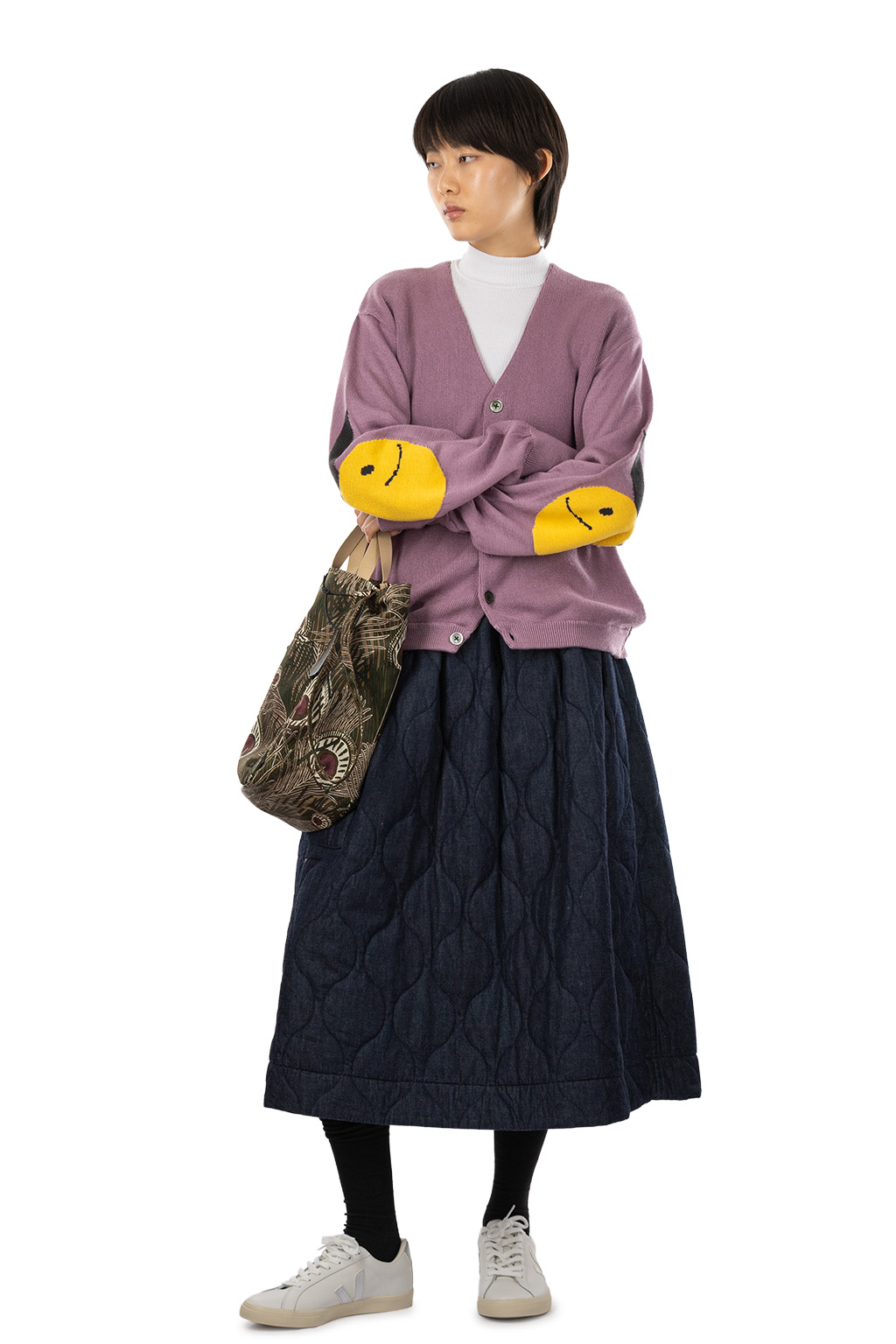 Amiacalva - Liberty Peacock Zippy Tote M - Jungle Green