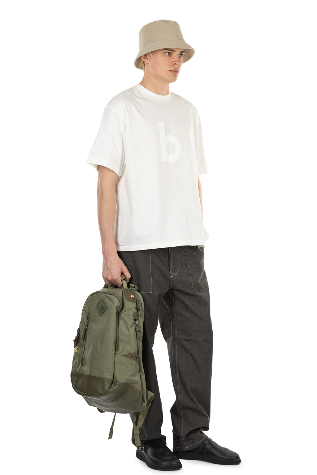 blurhms - ROOTSTOCK - bd Print Tee WIDE - White x White