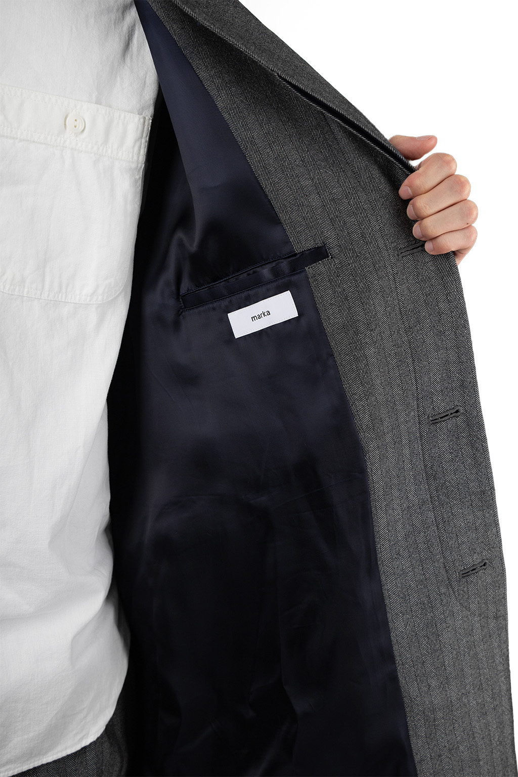 Markaware - Raglan Sleeve Coat - Herringbone