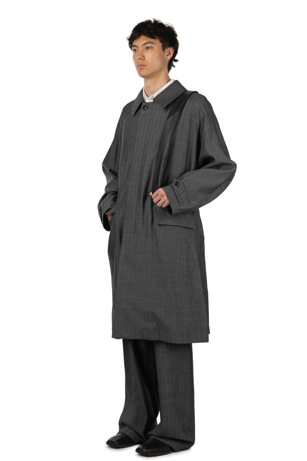 Markaware - Raglan Sleeve Coat - Herringbone