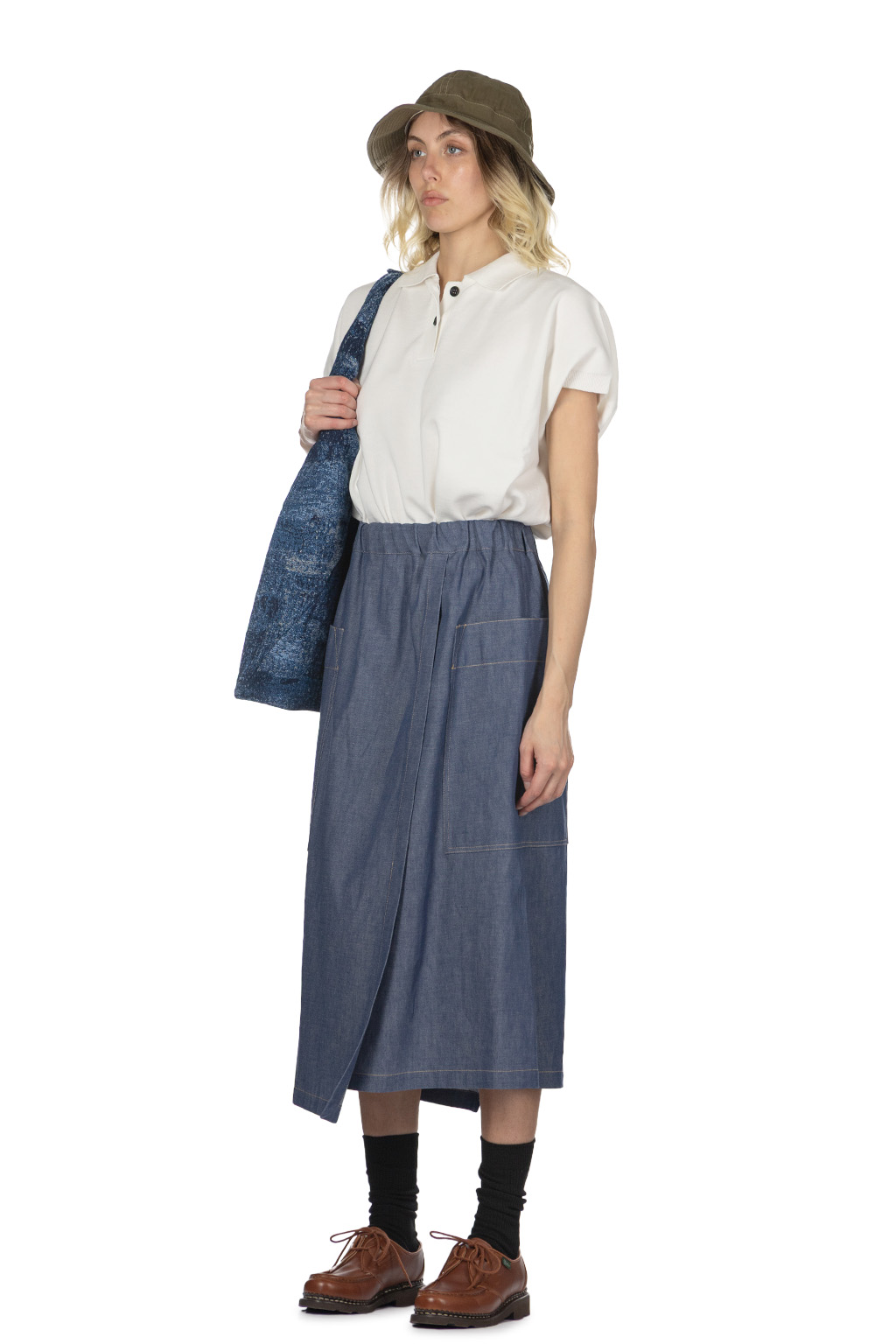 nicholson & nicholson - HEART-DENIM Skirt - Blue