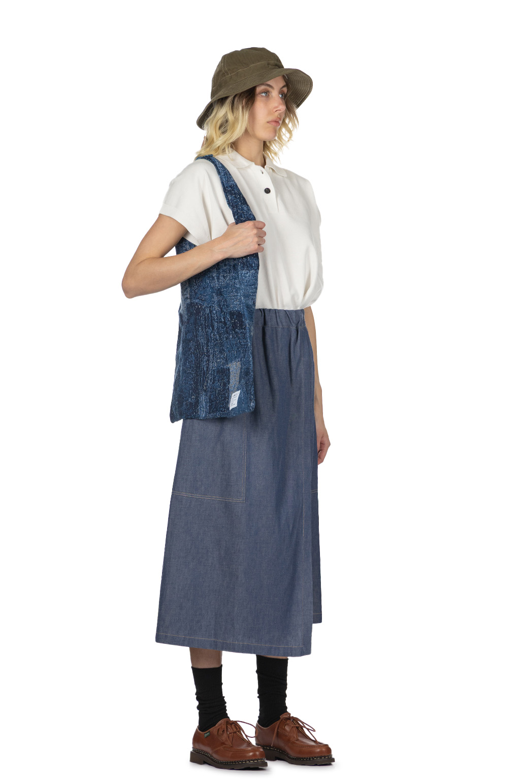 nicholson & nicholson - HEART-DENIM Skirt - Blue