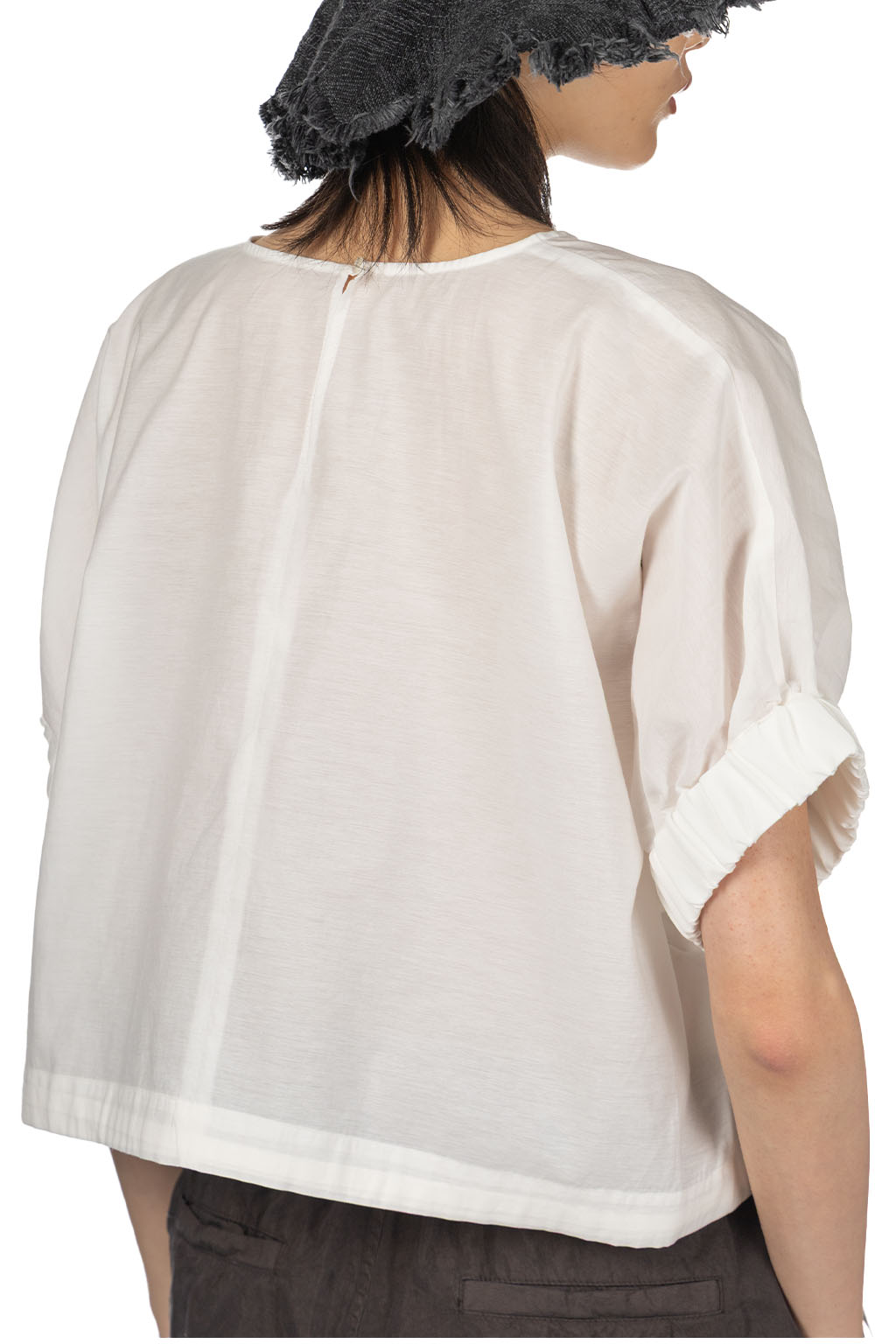 nicholson & nicholson - LEMON-SILK Top - White