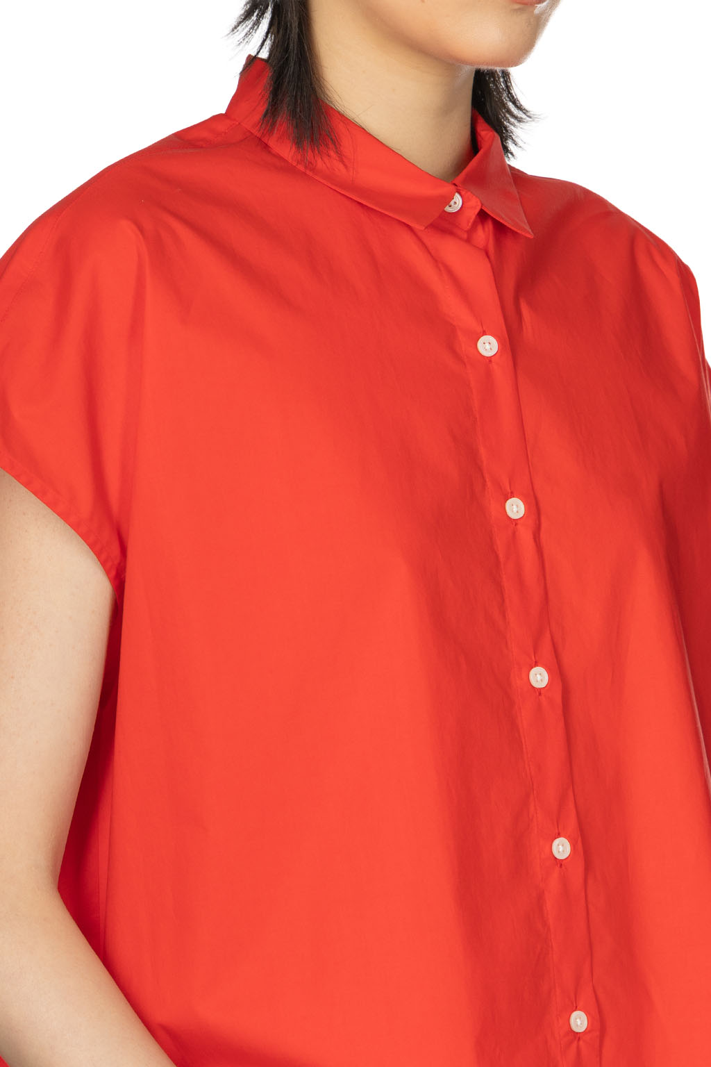 nicholson & nicholson - TENDER-POPLIN Top - Red