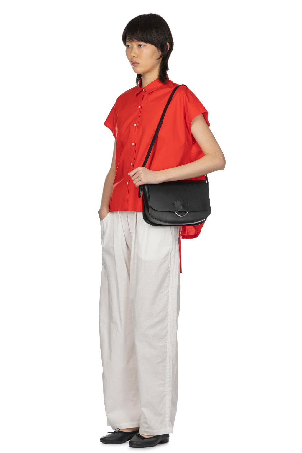 nicholson & nicholson - TENDER-POPLIN Top - Red