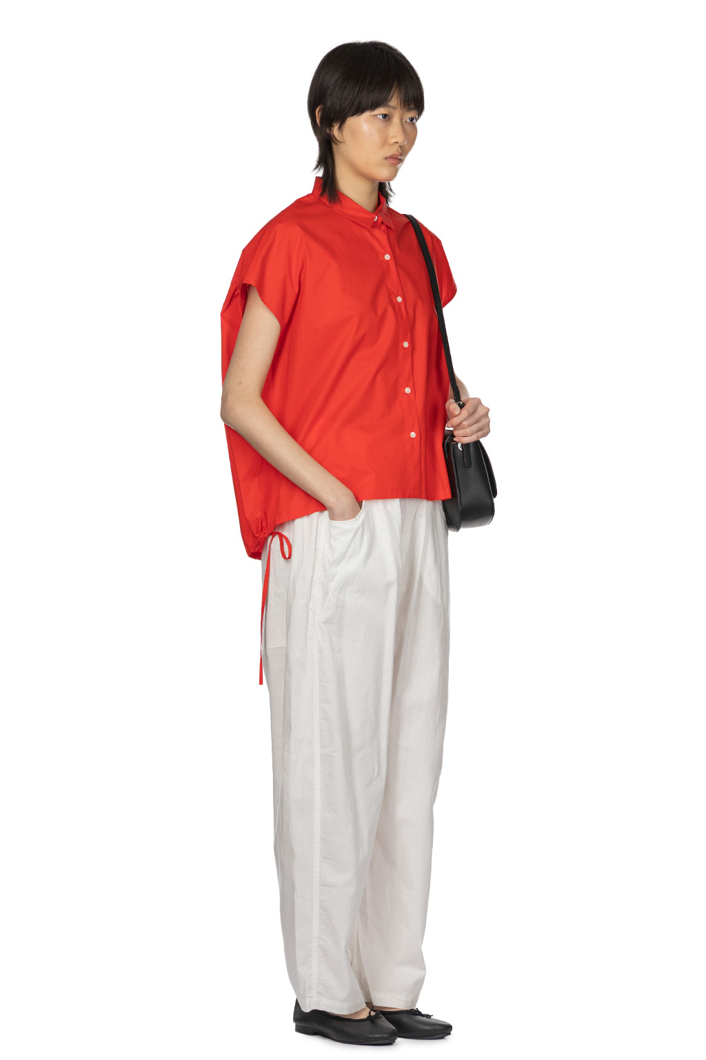nicholson & nicholson - TENDER-POPLIN Top - Red
