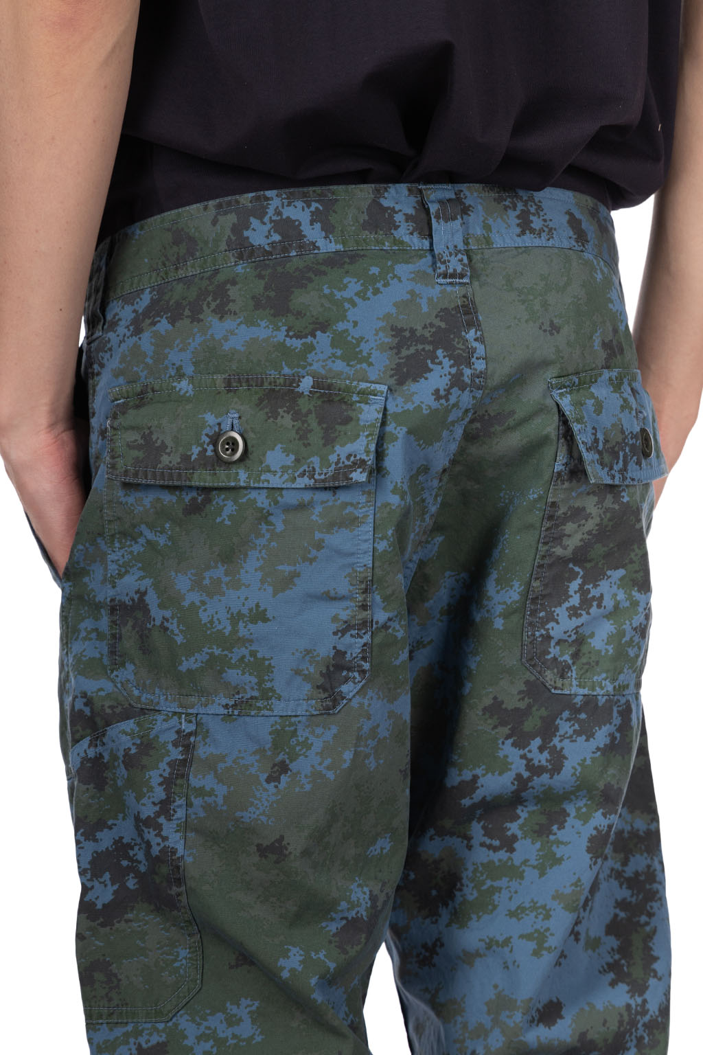 ts(s) - Fatigue Pants - Garment Dye Camo Print - Blue