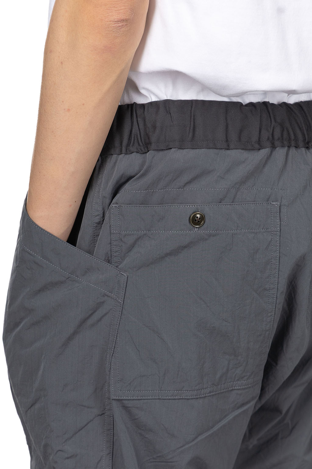 ts(s) - Loose Fit Cropped Pants- Charcoal