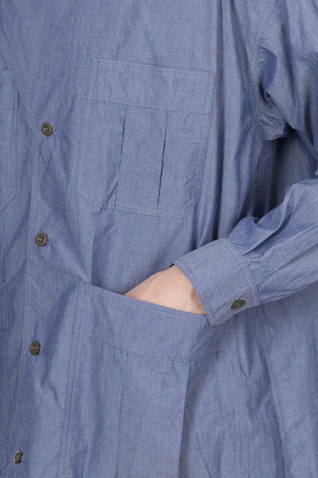 ts(s) - Military Shirt Jacket - Chambray