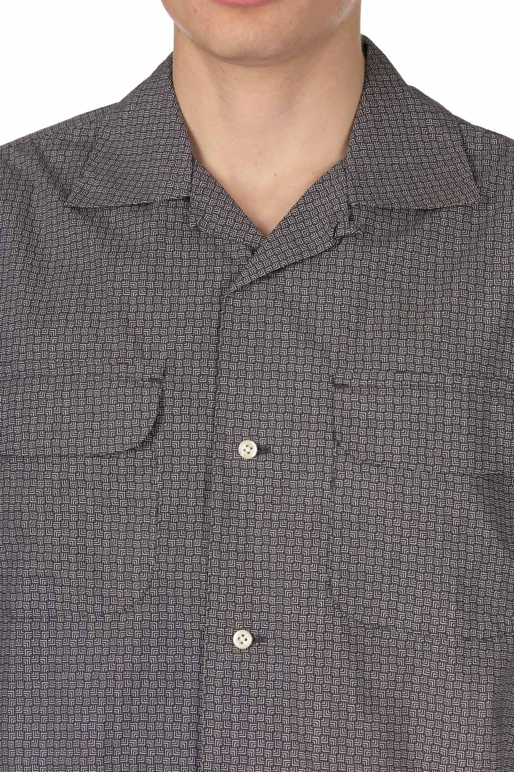ts(s) - Round Flap Pocket Shirt - Grey
