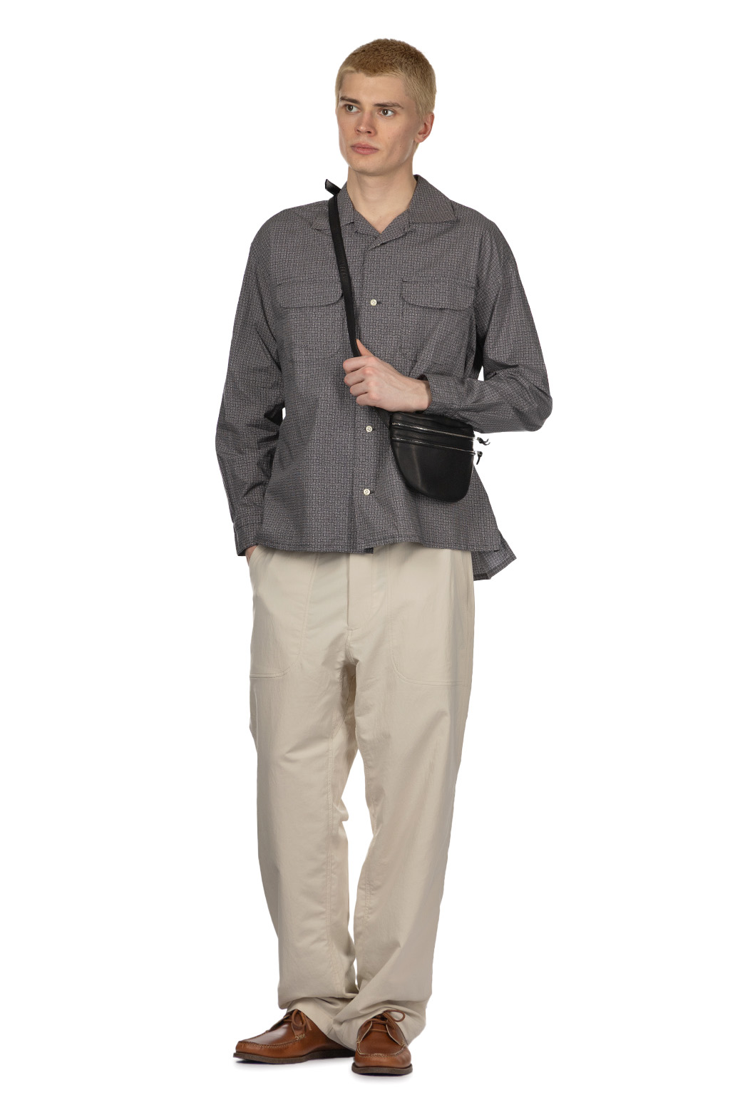 ts(s) - Round Flap Pocket Shirt - Grey