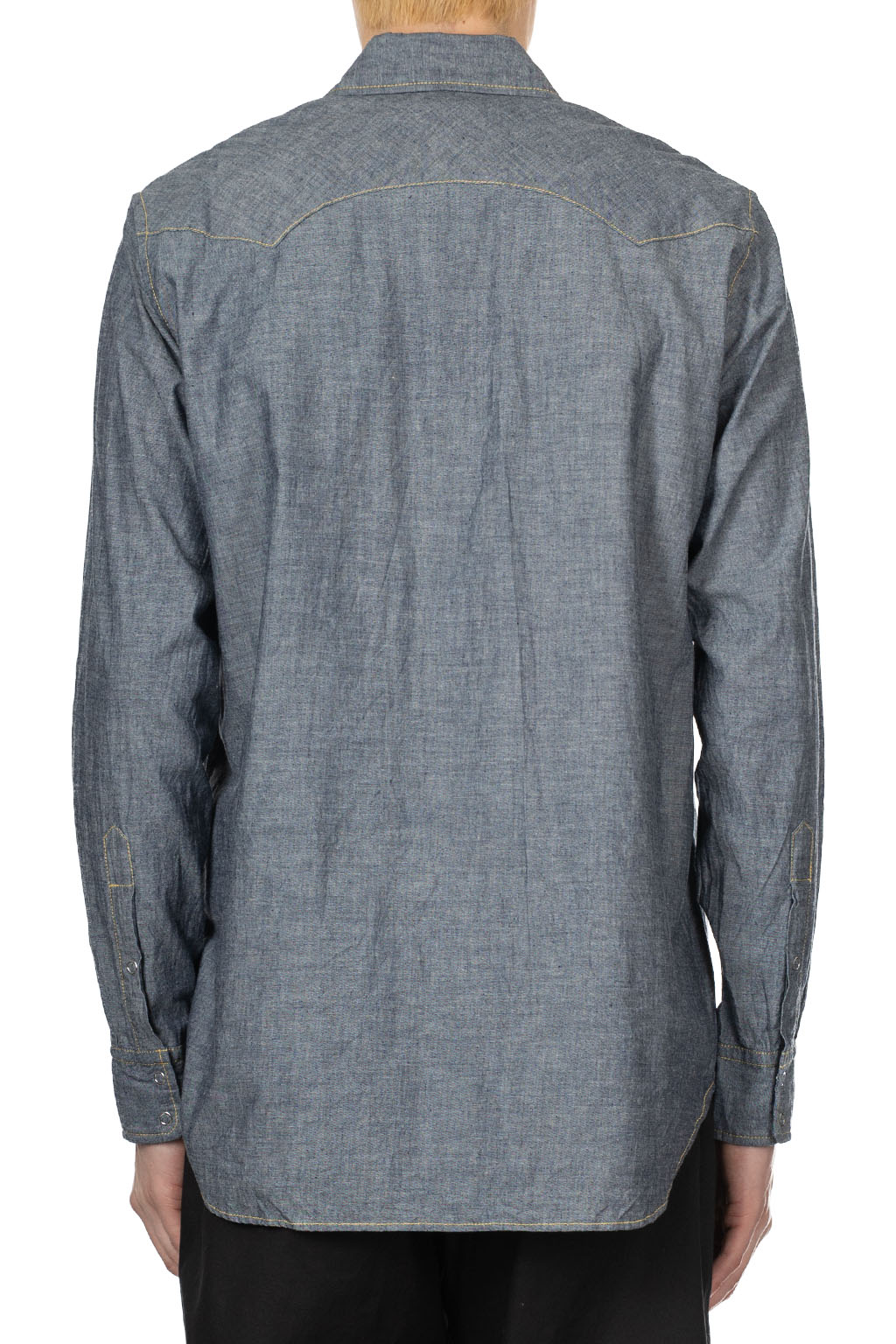 ts(s) - Yellow Stitch Western Shirt - Chambray